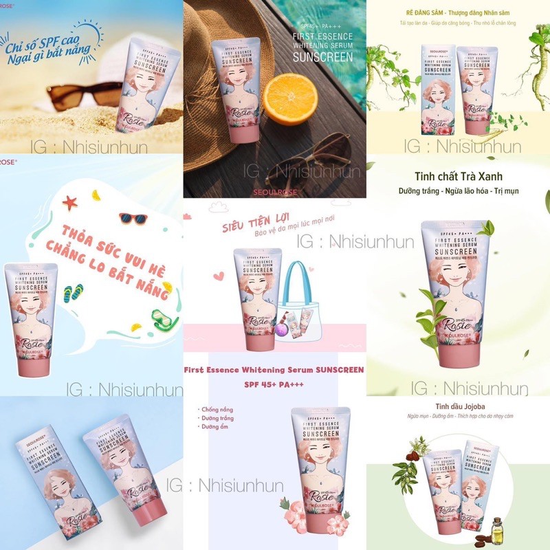 Kem chống nắng Rosie First Essence Whitening Serum Sunscreen