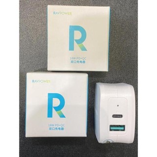 Củ sạc RAVPower 90w + cáp pd type C: 2m- 2 cổng type C(GaN tech)RP - CPCN001