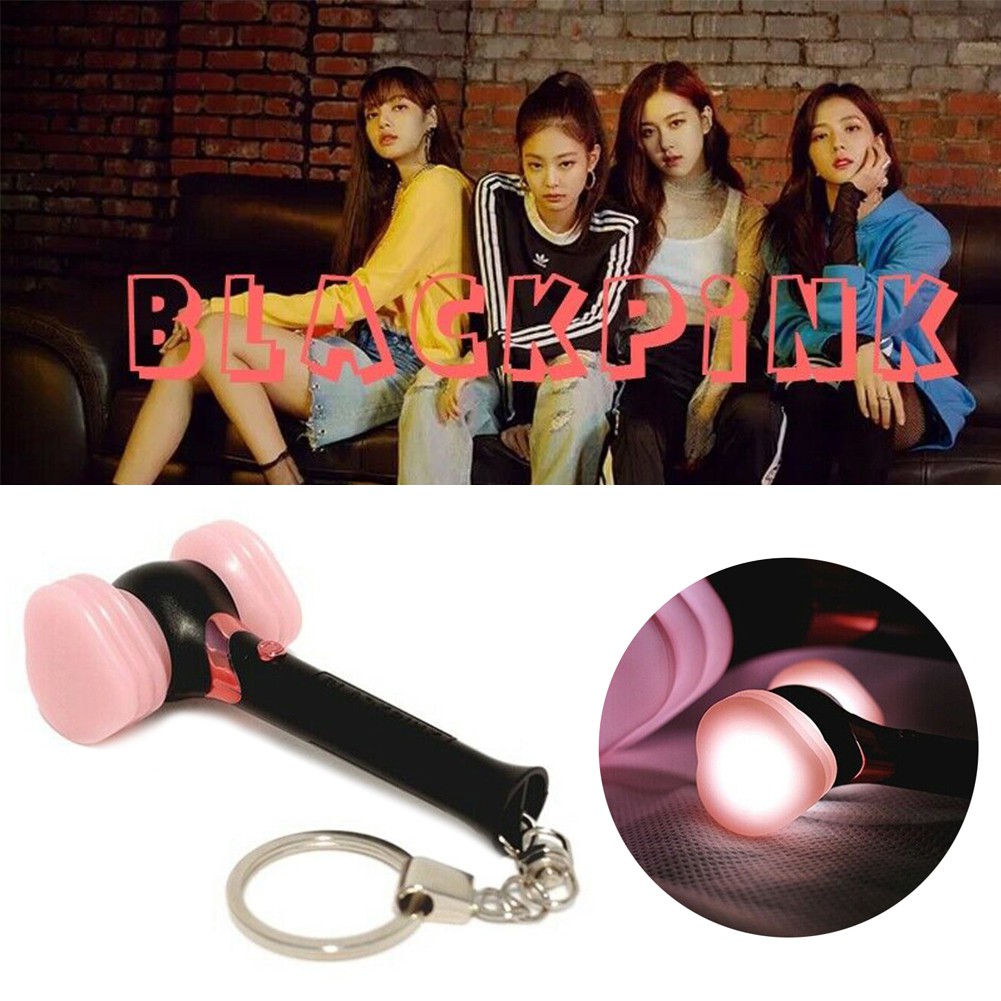 Móc khóa đèn LED cổ vũ nhóm nhạc KPOP blackpink