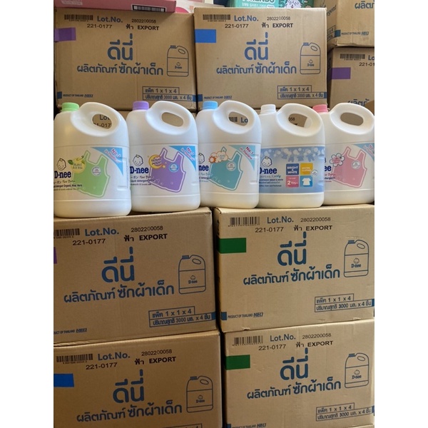 Nước giặt Dnee Thái Lan hàng nội địa can to 3000ml