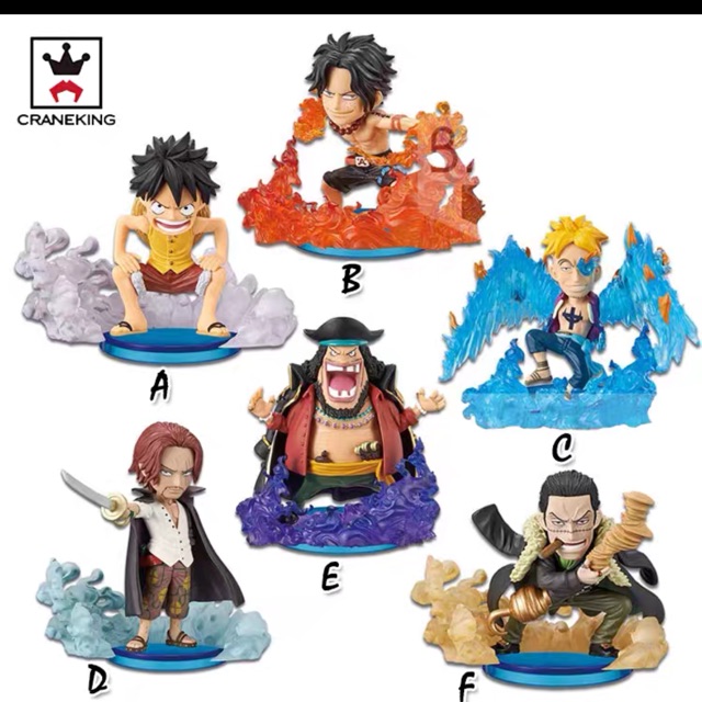 [ COMBO sét mô hình ] mô hình One piece có hiệu ứng râu trắng shank râu đen team mũ rơm