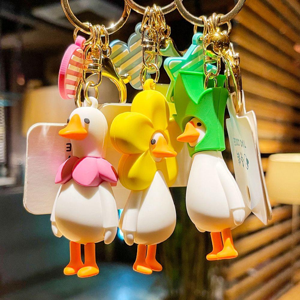 Móc Khóa Hình Ngỗng Hoạt Hình Dễ Thương