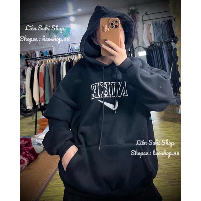 Áo hoodie thêu Ni.ke hai lớp | BigBuy360 - bigbuy360.vn