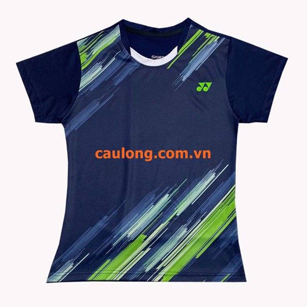 Áo Cầu Lông Nam Nữ Cổ Tròn Yonex 7827 Xanh Đen