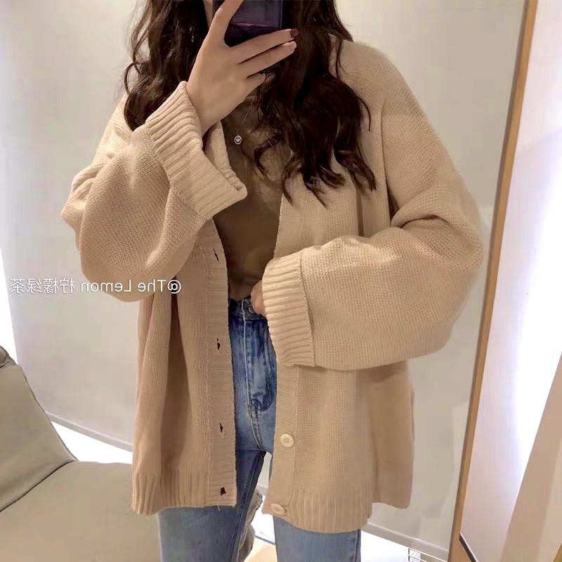 ☑️☑️Áo cardigan len nâu trơn, áo khoác len freesize chuẩn hàng Quảng Châu cao cấp hot trend thời trang thu đông nữ☑️☑️ | BigBuy360 - bigbuy360.vn