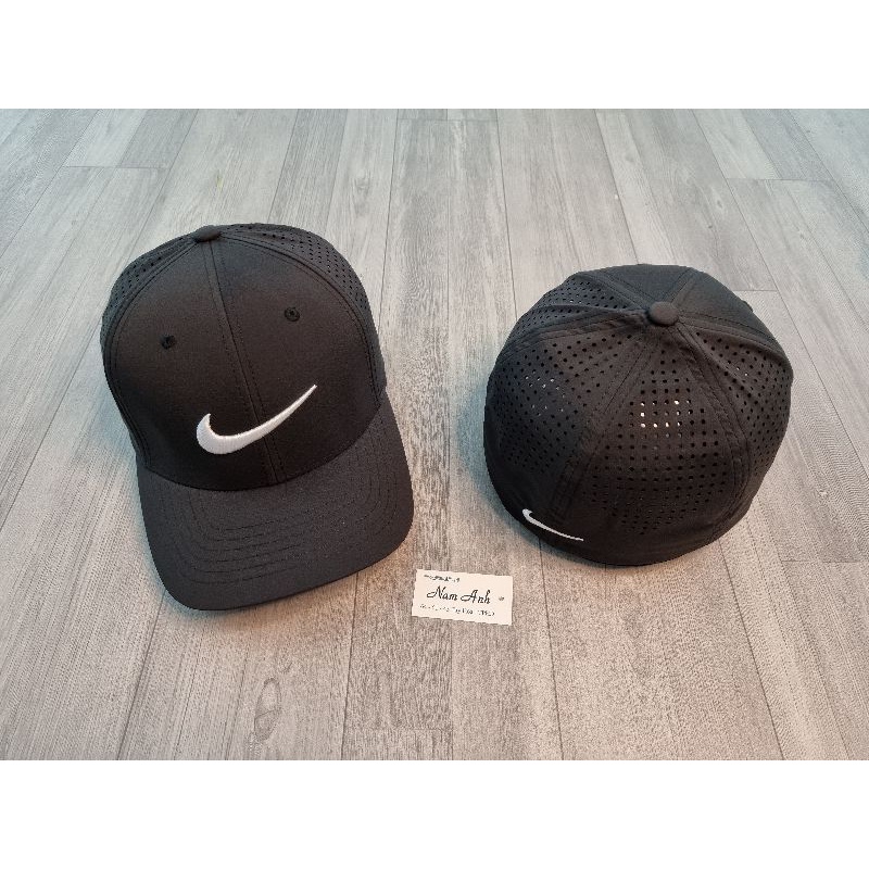 Mũ lưỡi trai nón kết nam Nike bít đuôi vải thun co giãn logo thêu