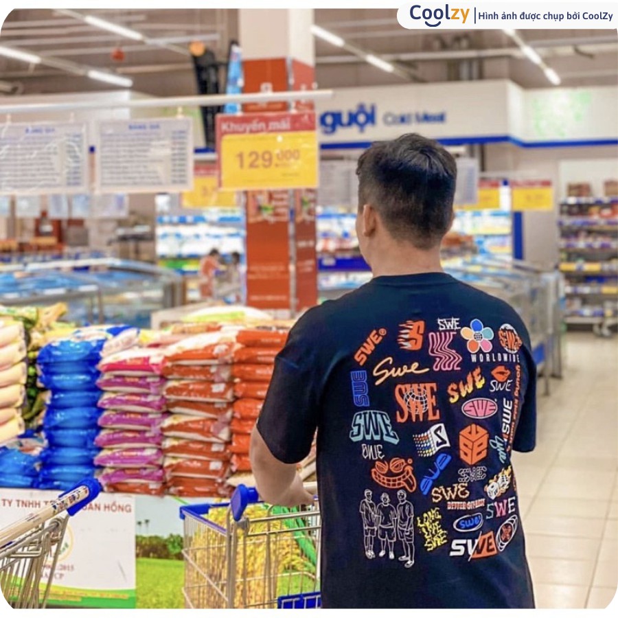 Áo Thun Tay Lỡ SWE Cao cấp form rộng Unisex nam nữ phong cách SWE phong cách Ulzzang | CoolZy | BigBuy360 - bigbuy360.vn