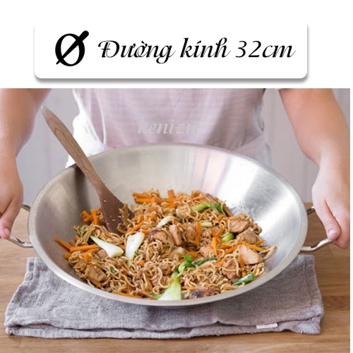 Chảo xào sâu lòng Silit Wok 32cm - Chảo bếp từ thép không gỉ