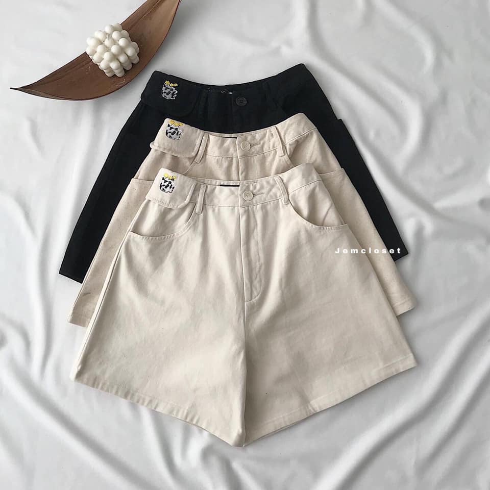 Quần Short Kaki Nữ CUP Phong Cách Đường Phố Form Rộng Bo Eo Tôn Dáng Thích Hợp Khi Đi Chơi Cực Xinh 2775 Gous Offical