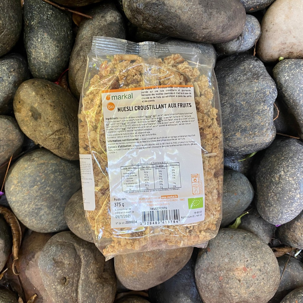 Date 03/09/2022 - Ngũ Cốc Giòn Trái Cây Hữu Cơ Muesli Crunchy Markal 375g