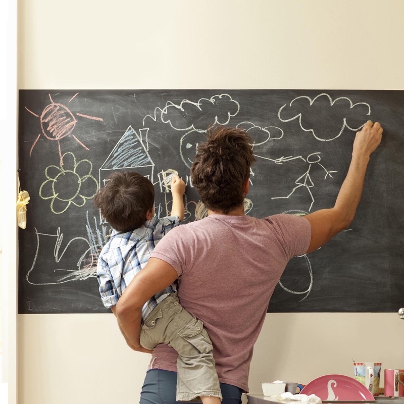 Dán Tường Học Tập, Họp Văn Phòng - Decal Bảng Viết Có Thể Xóa (Chọn Size Và Màu Trắng/Đen)
