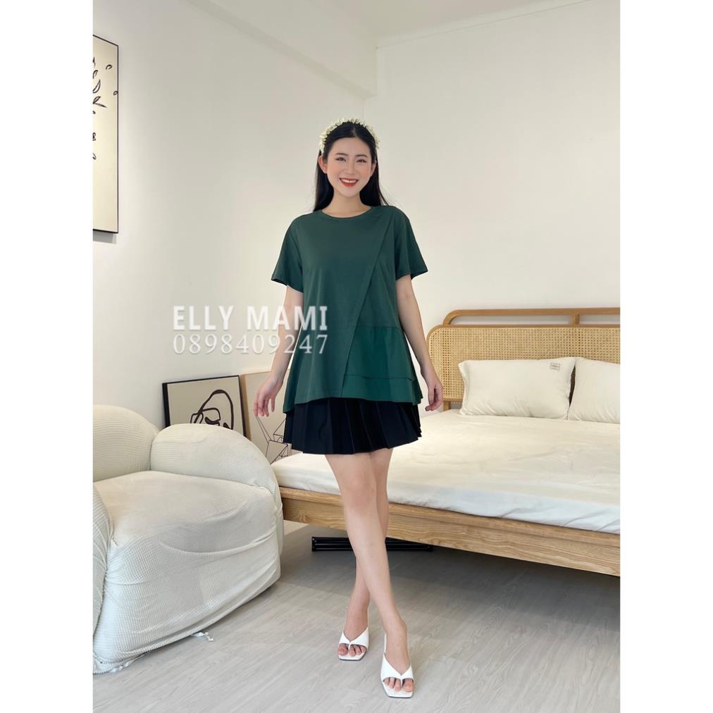 Áo Bầu , Áo Big Size Đũi pha coton vạt chéo Ly Thiết Kế Cao Cấp
