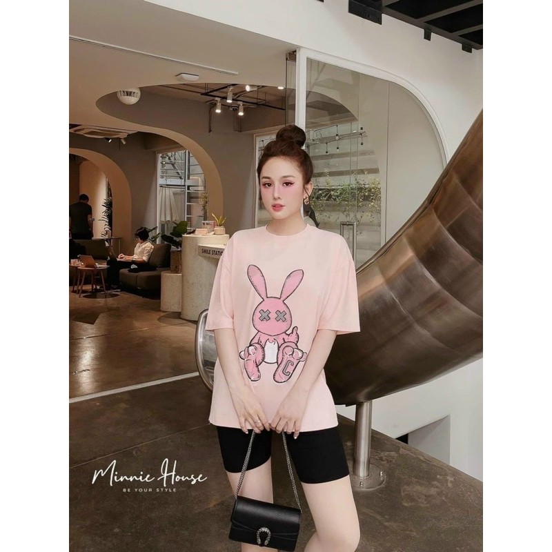 Áo thun in thỏ 3D kèm video thật siêu hot