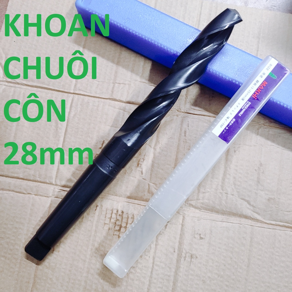 Mũi khoan chuôi côn 29mm, chuôi côn MT3, chiều dài lưỡi 175mm,chiều dài tổng 296mm