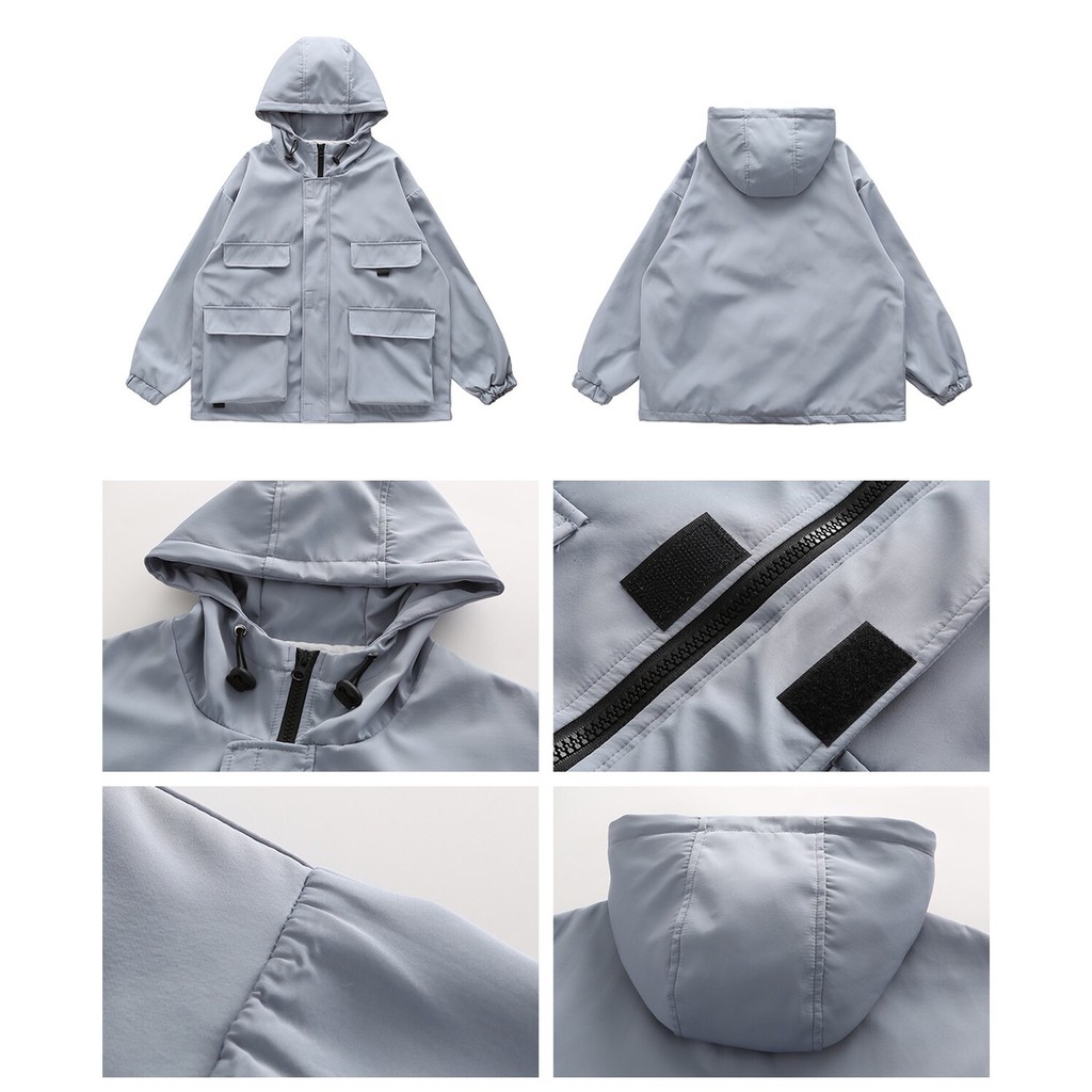 Áo Dù 4 túi nam nữ YAYSHOP chất dù 2 lớp form unisex kèm ảnh thật