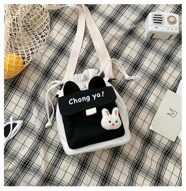 Túi Xách Nữ Vải Bạt Thời Trang Hàn Túi đeo chéo Nhật Bản thời trang cho nữ vải