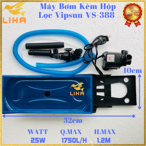Máy Bơm Lọc Vipsun Fish - Bộ Máng Và Máy Bơm Lọc Nước Hồ Cá