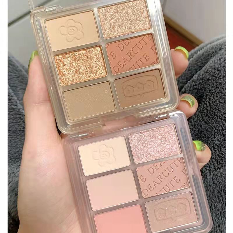 [Hàng mới về] Bảng phấn mắt 6 màu sắc hiệu ứng lì/ ánh ngọc trai thời trang thu đông chất lượng cao | BigBuy360 - bigbuy360.vn