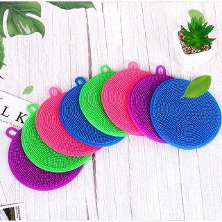 Miếng rửa chén bát silicon có gai tạo bọt Tiện dụng