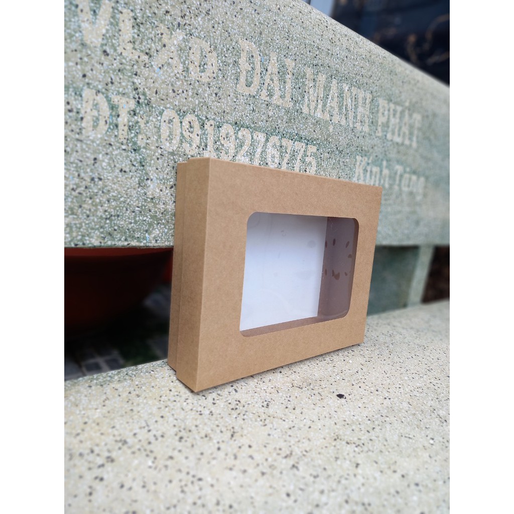50 cái - Hộp giấy kraft nắp rời tự xếp dạng hộp âm dương đựng quà tặng quần áo thực phẩm - Hộp số 29