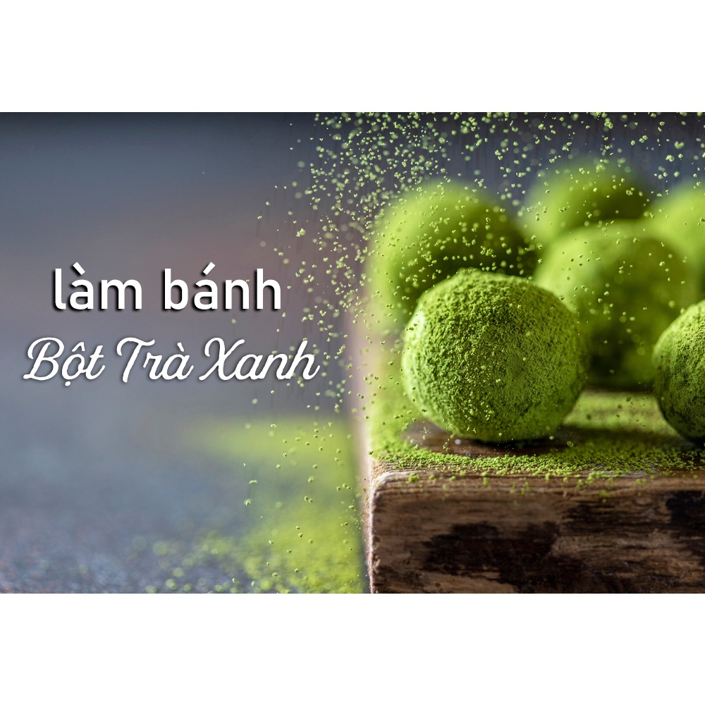 Bột trà xanh nguyên chất 100g TG FOODS, tạo màu bánh đẹp, thơm hấp dẫn