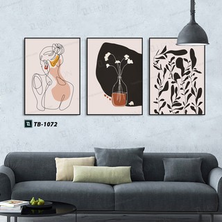Tranh canvas leon set 3 tấm 20x30