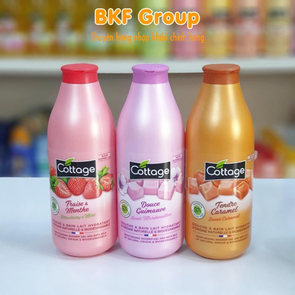 Sữa Tắm Cottage - Sữa Tắm Trắng Da Cottage 750ml - Chuẩn Pháp