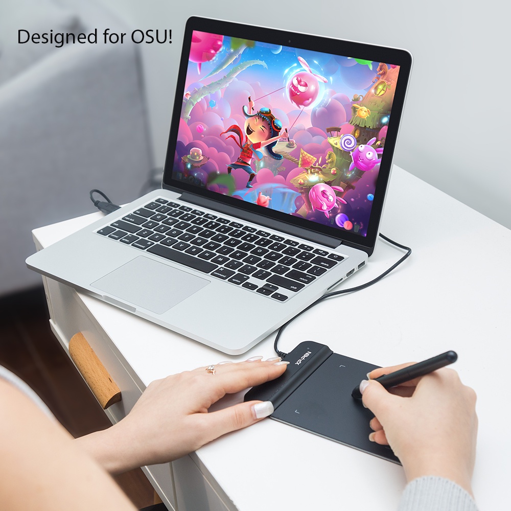 Bảng vẽ điện tử kỹ thuật số XPPEN G430S Star OSU hỗ trợ vẽ tranh dạy học trực tuyến có bút tiện lợi