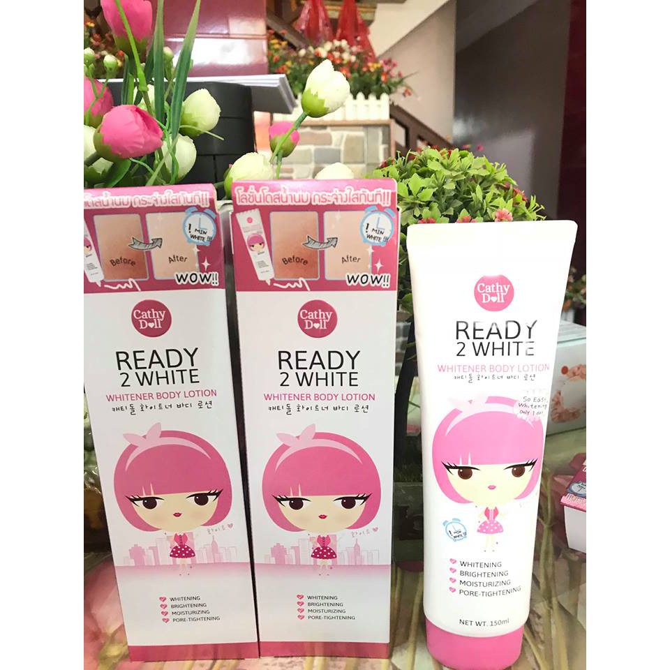 Dưỡng thể trắng da toàn thân Cathy Doll Ready 2 White Whitener Body Lotion