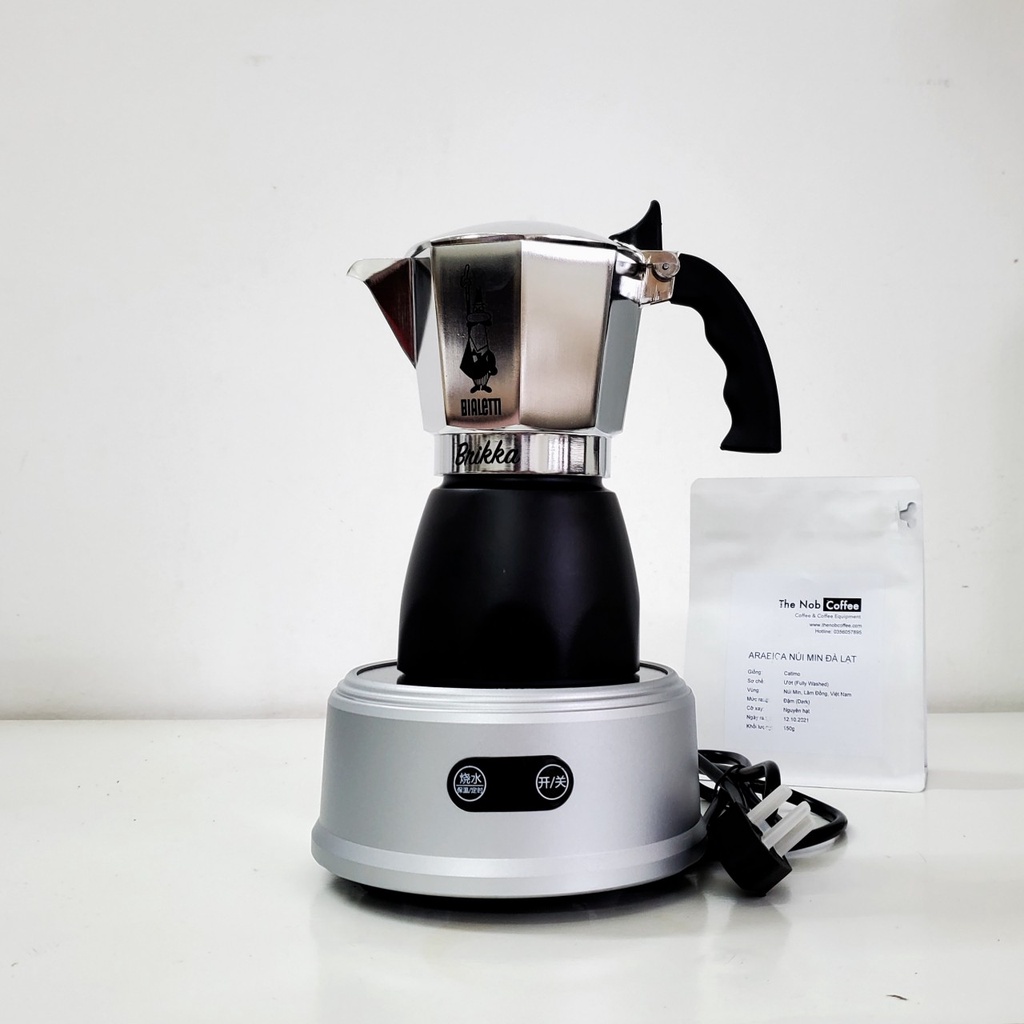 Bếp hồng ngoại mini 900W HM-901 | Chuyên dụng đun ấm Moka Bialetti và ấm 9Barista