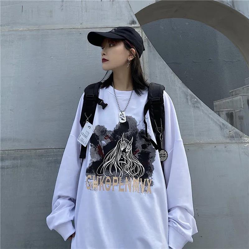 NRVP Áo Thun Nữ Dài Tay Cổ Tròn Thời Trang Hàn