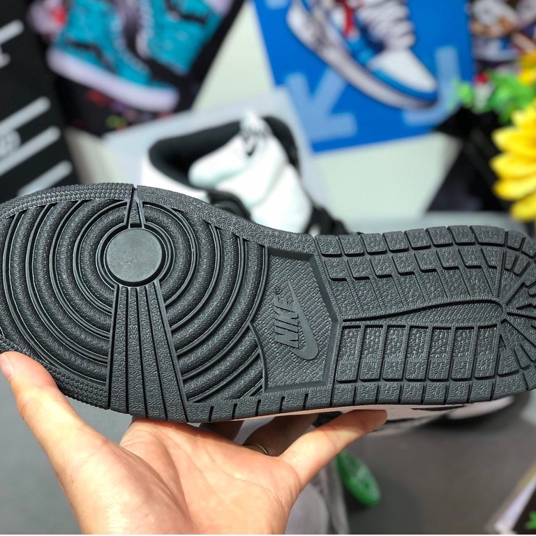 Giày Sneaker JD 1 High, Jordan cổ cao Panda Đen Trắng x OG.  SC chất lượng cao | BigBuy360 - bigbuy360.vn