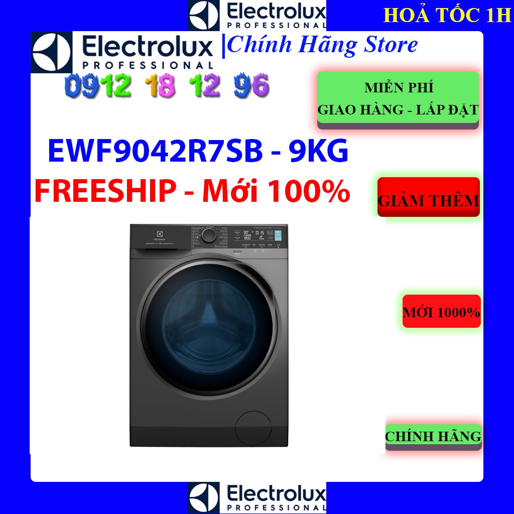 Máy giặt Electrolux Inverter 9 kg EWF9042R7SB