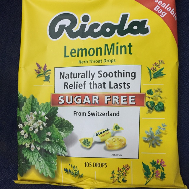Kẹo thảo mộc Ricola (vị chanh)