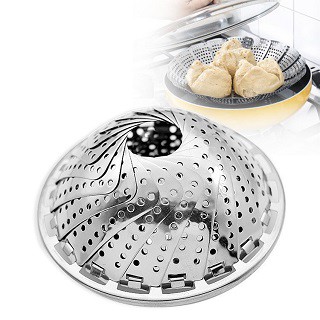 {Ảnh Thật } Rổ hấp - vỉ hấp - xửng hấp inox