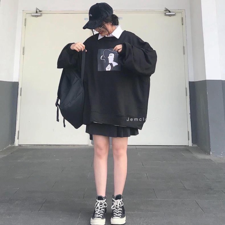 Áo sweater form rộng