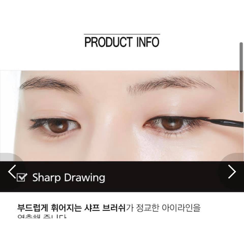 Set Mascara Missha và  Kẻ Mắt Nước Missha The Style Liquid Sharp Eyeliner