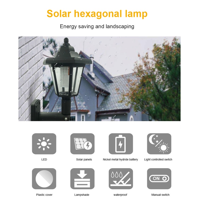 Đèn LED Năng Lượng Mặt Trời Chống Thấm Nước Hình Lồng Đèn Trang Trí Sân Vườn