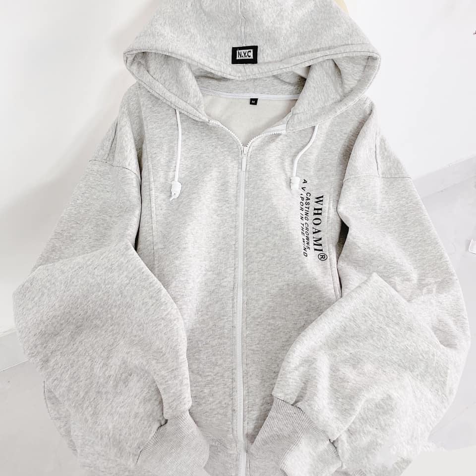 Áo khoác tay dài chữ Whoami