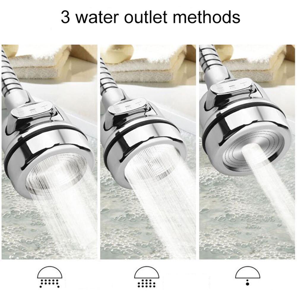 FASHYUNER Đầu Nối Dài Vòi Nước Bồn Rửa Chén Bằng Nhựa ABS 3 Chế Độ Tiết Kiệm Nước