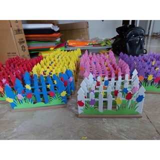 bộ hàng rào xây dựng  xốp  mầm non