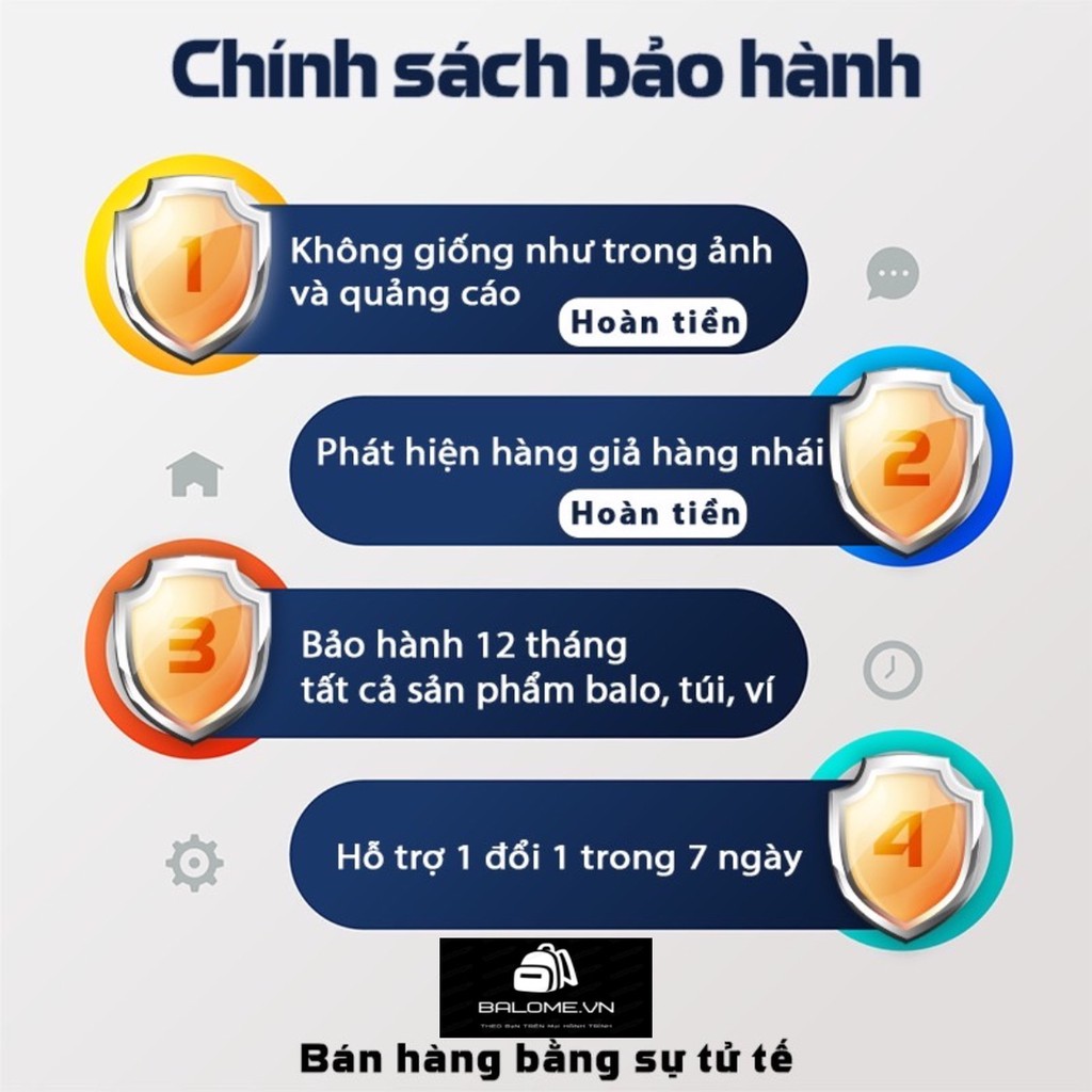 Balo Học sinh Sinh viên BaloMe 8815 vải dù chắc chắn kiểu dáng Hàn Quốc