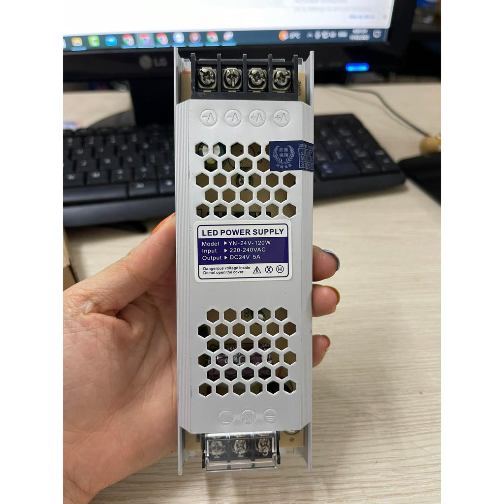 Nguồn 24V các công suất Nguồn mỏng 24V hàng tốt dùng cho công trình bảo  hành 1 năm