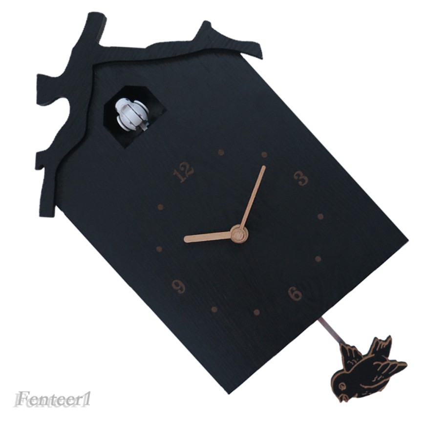 1 Đồng Hồ Treo Tường Trang Trí Hình Chú Chim Bằng Gỗ Tự Nhiên