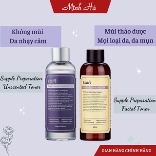 Nước hoa hồng klairs không mùi supple preparation unscented toner dưỡng ẩm - ảnh sản phẩm 2