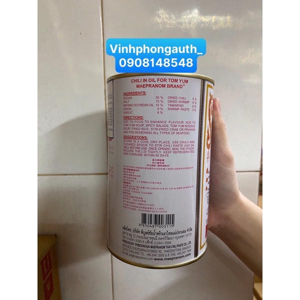 Dầu Satế nhãn hiệu Maepranom 900gr