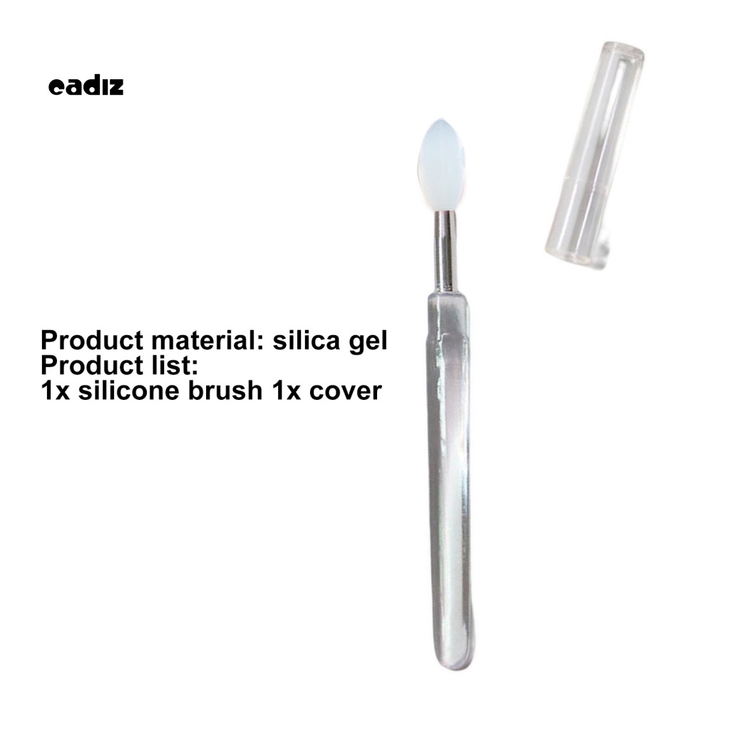 Cọ Trang Điểm Mắt Môi Mini Bằng Silicone Kèm Nắp Đậy Cho Nữ