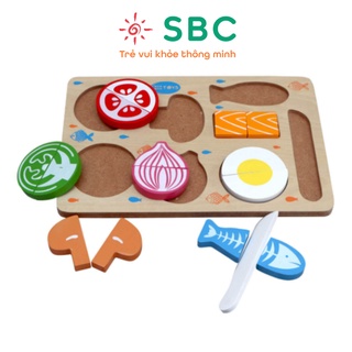 Đồ chơi gỗ - Bộ cắt thực phẩm Winwintoys