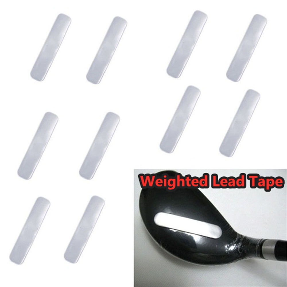 Set 10 miếng dán chì tạo trọng lượng cho đầu gậy đánh golf bằng kim loại với trọng lượng 3g/ cái