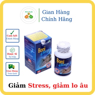 Bonisleep dưỡng tâm, an thần, giảm stress - lọ 30 viên